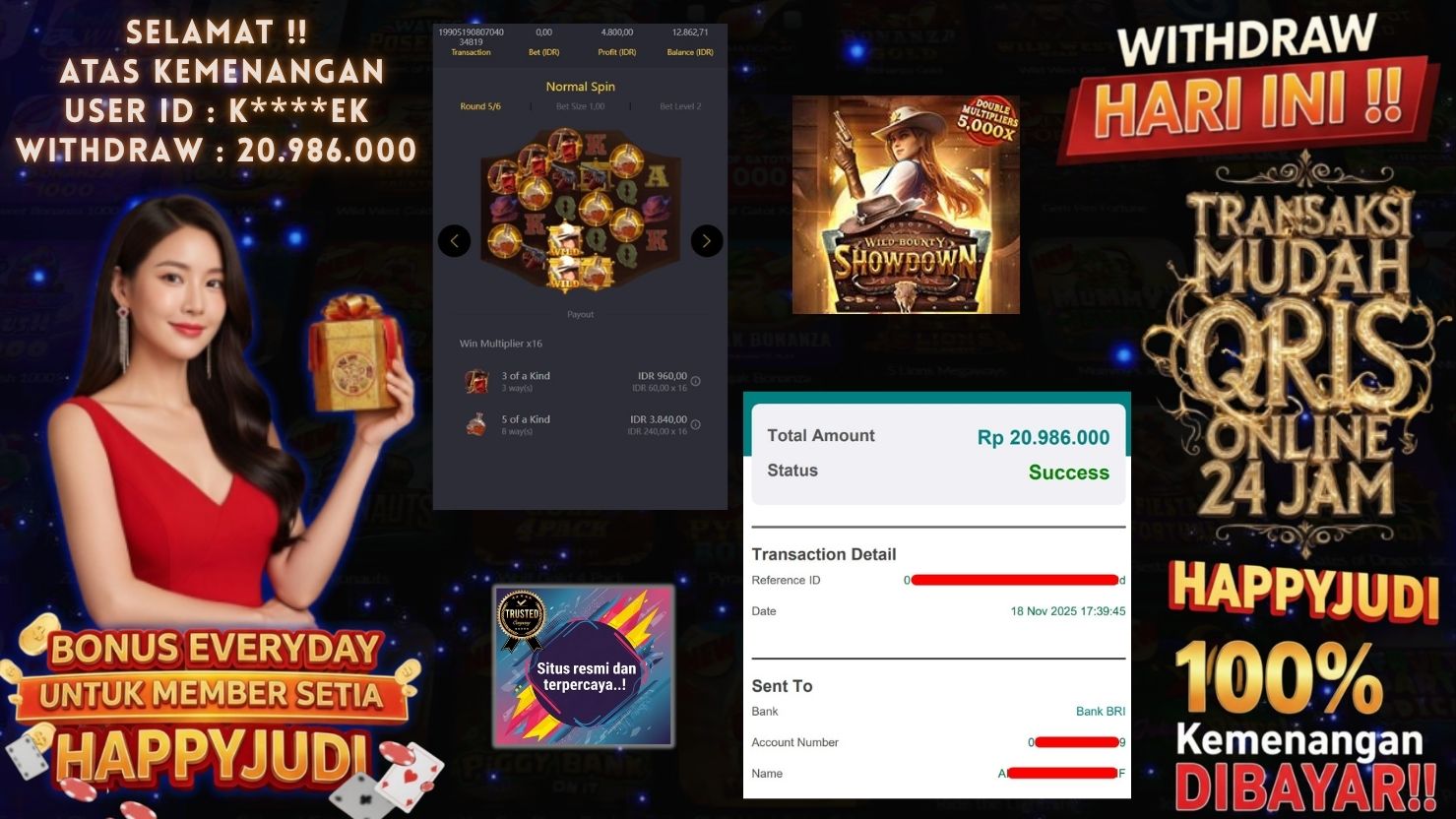 HAPPYJUDI JACKPOT SLOT WILD BOUNTY SHOWDOWN